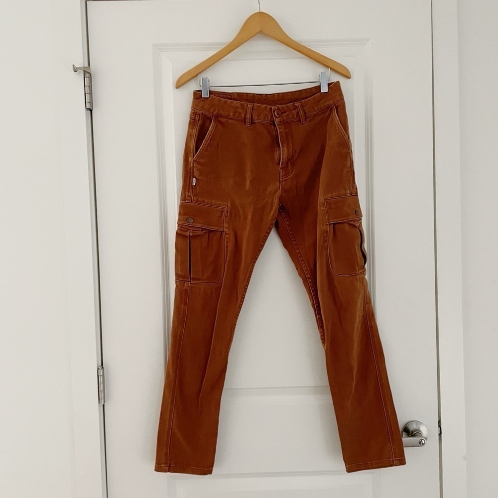 Fairplay LA Duck Canvas Cargo Slim Fit Pants Carpenter